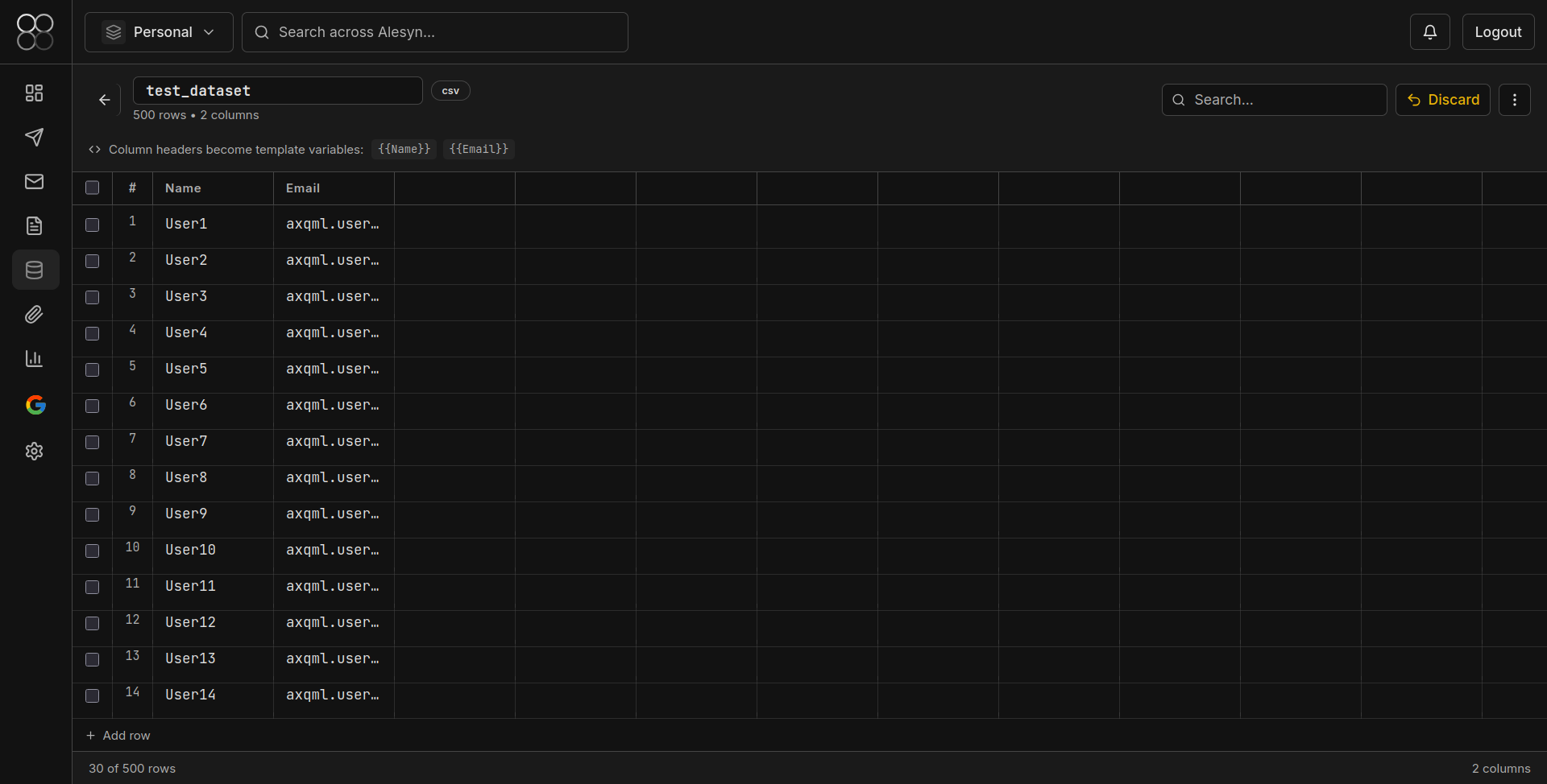 Built-in dataset editor for faster run.